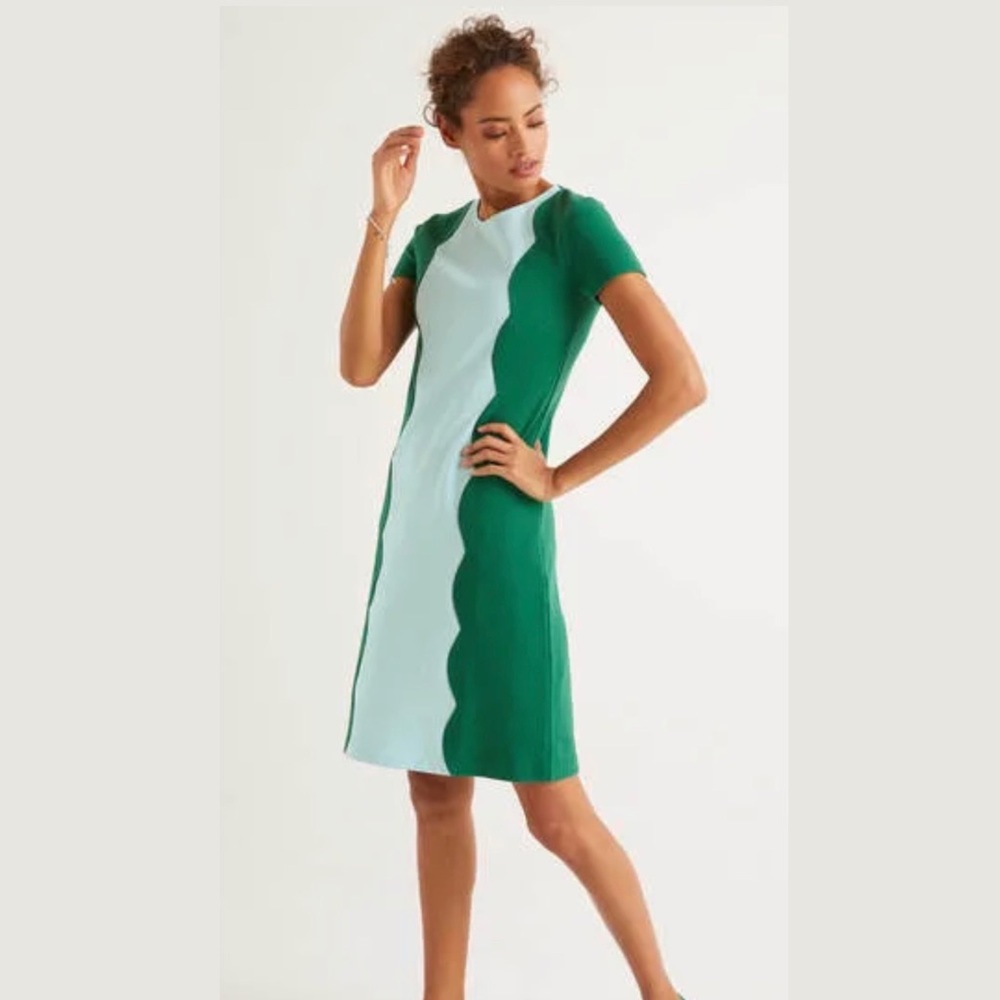 Boden Ruth Ottoman Shift Dress - Forest Size 2P